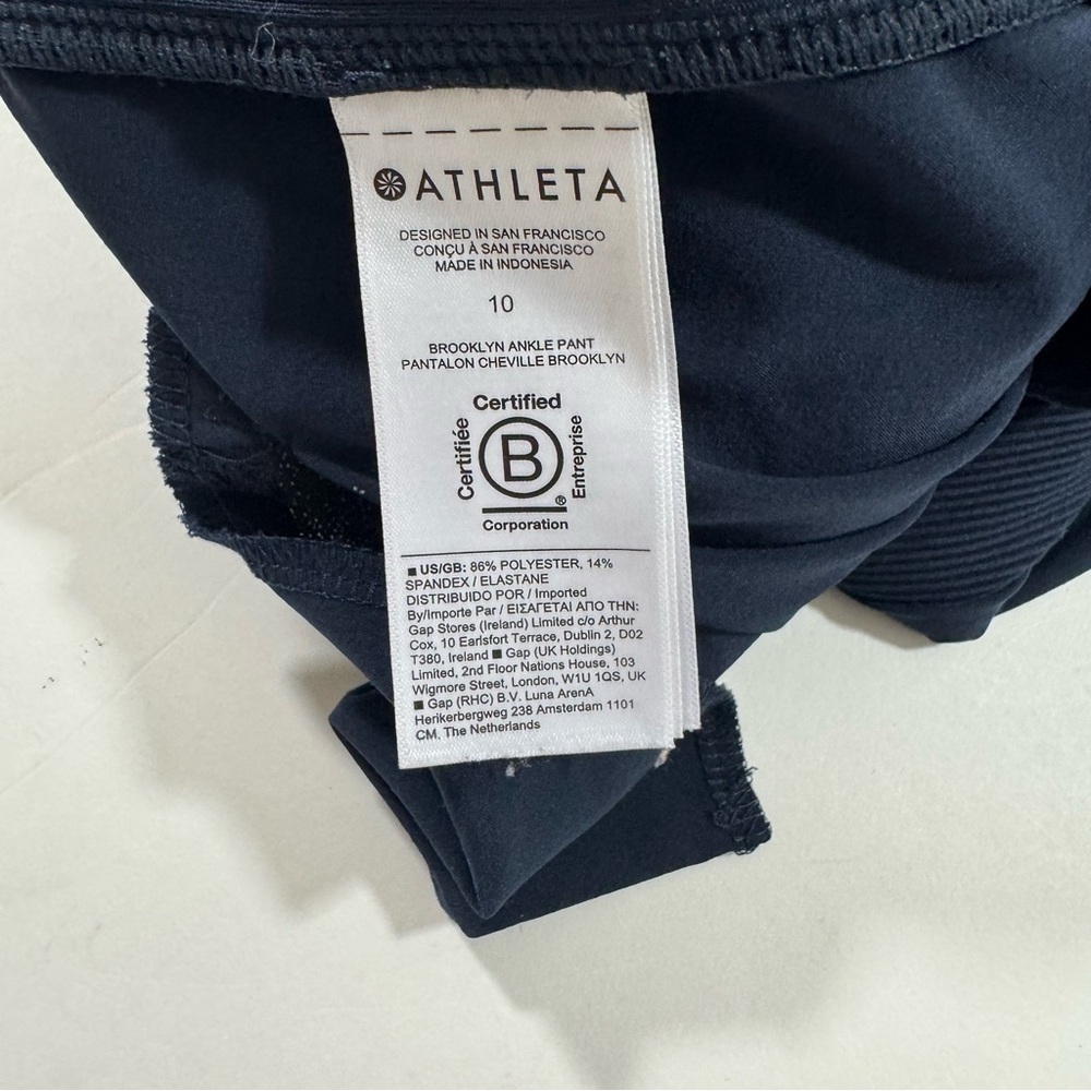 Athleta Brooklyn Mid Rise Ankle Pant Blue - Picture 6 of 10